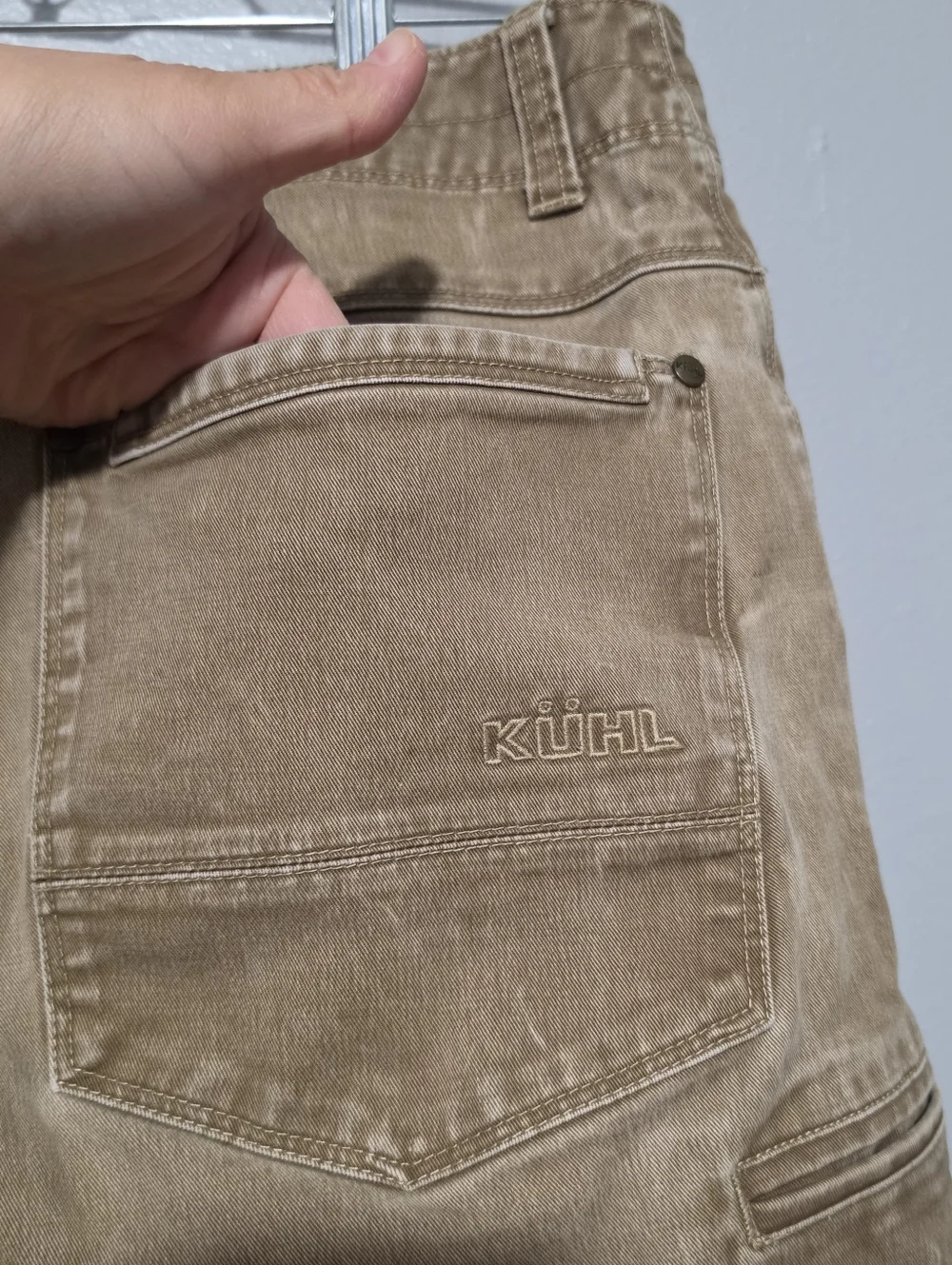 KÜHL Rydr Pants Mens 34x28 Tan Brown Canvas Workwear Gorpcore - Picture 8 of 11